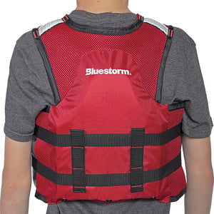 Bluestorm Sportsman Youth Mesh Fishing Life Jacket - Nitro Red [BS-105-RED-Y]