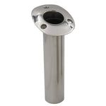 C.E. Smith Flush Mount Rod Holder - 15 Degree w/Drain - Black Liner - No Logo [53671CNA]