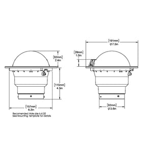 Ritchie FB-500 Globemaster Compass - Flush Mount - Black - 12V - 5 Degree Card [FB-500]