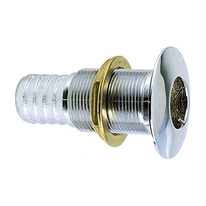 Perko 5/8" Thru-Hull Fitting f/ Hose Chrome Plated Bronze MADE IN THE USA [0350004DPC]