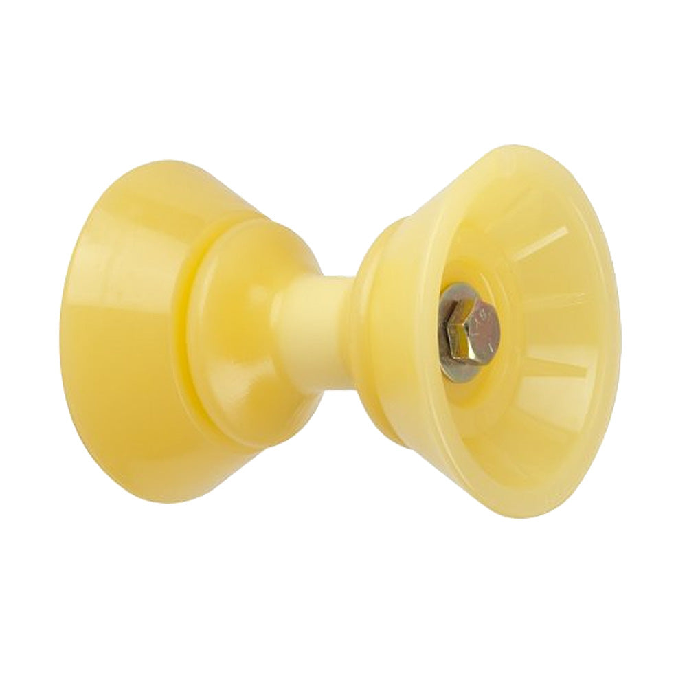 C.E. Smith 3" Bow Bell Roller Assembly - Yellow TPR [29300]