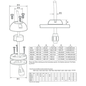 Scanstrut DS6-P Vertical Cable Seal [DS6-P]