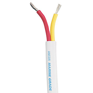 Ancor Safety Duplex Cable - 14/2 AWG - Red/Yellow - Flat - 500' [124550]