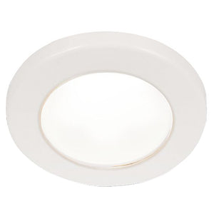 Hella Marine EuroLED 75 3" Round Screw Mount Down Light - White LED - White Plastic Rim - 12V [958110011]