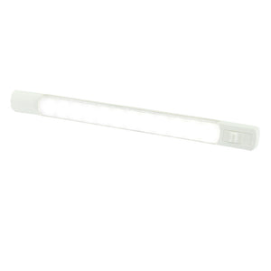 Hella Marine Surface Strip Light w/Switch - White LED - 12V [958123001]