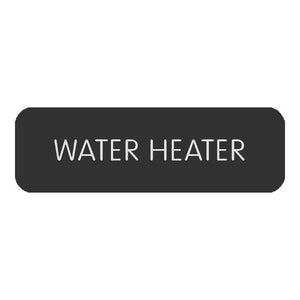 Blue SeaLarge Format Label - "Water Heater" [8063-0438]