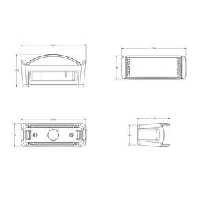 Lumitec Contour Series Inset Navigation Light - Port Red [101574]