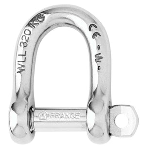 Wichard Self-Locking D Shackle - Diameter 6mm - 1/4" [01203]