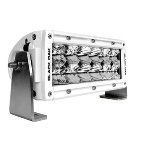 Black Oak Pro Series 3.0 Double Row 6" LED Light Bar - Combo Optics - White Housing [6CM-D5OS]